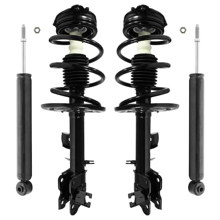 Unity 4-11763-253620-001 Front and Rear Complete Strut Assembly Shock Kit 4-11763-253620-001